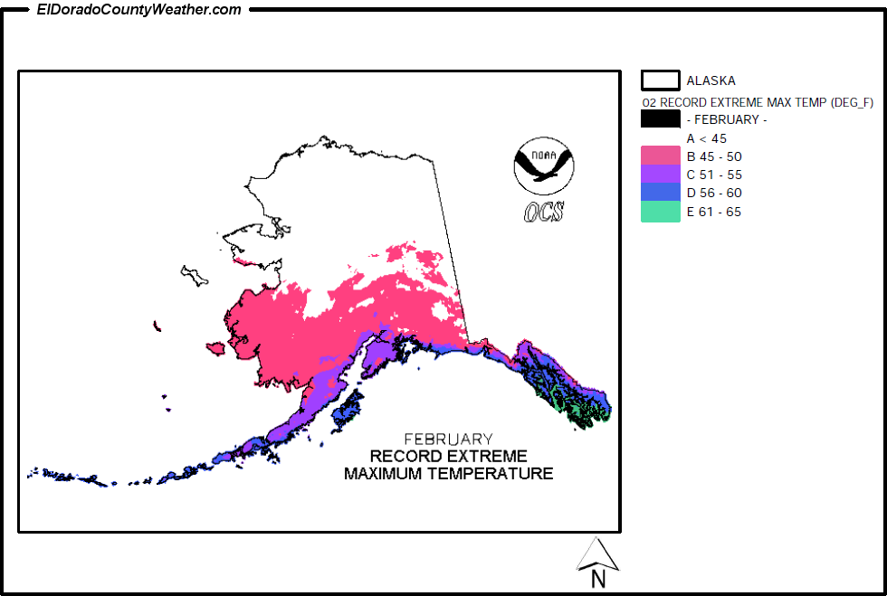 Alaska Annual Record Extreme Maximum Temperature